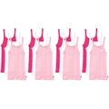 12 Pack Bonds Teena Singlet Girls Kids Pink Comfy Cotton Tank Top UYG43W Bulk