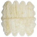 NSW Leather Merino Sheepskin Rug in White - Large