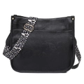 Crossbody Bags For Women PU Leather Shoulder Bucket Bags Leopard Strap Crossbody Bag