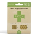 Patch Bamboo Adhesive Bandages - Aloe Vera - Large Square and Rectangles - 10 pack