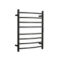 HOTWIRE Hotwire Heated Towel Rail - Curved Round Bar (H700mmxW530mm) with Timer - Gun Metal