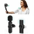 Wireless Lavalier Microphone Mic for iPhone iPad Vlog Live Stream YouTube Tiktok