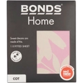 Bonds Home Baby Floral Print Fitted Cot Sheet - Pink