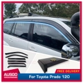 Injection Weather Shields for Toyota Landcruiser Prado 120 2003-2009 Weathershields Window Visors 6PCS