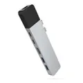 HyperDrive USB C Hub, NET 6-in-2 for MacBook Pro/Air, Multi-Port, HDMI - Silver