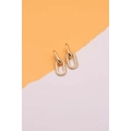 D'oro Faith Women's Earrings Cubic Zirconia 18k Gold Filled Fashion Jewellery