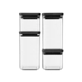 Brabantia BPA Free Stackable Storage Containers Set of 4
