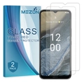 [2 Pack] Nokia G11 Plus Tempered Glass Crystal Clear Premium 9H HD Screen Protector by MEZON – Case Friendly, Shock Absorption (Nokia G11 Plus, 9H)