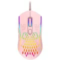 Laser Gaming: RGB Lightweight Gaming Mouse - Pink