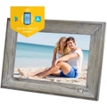 KODAK Classic Digital Photo Wood Frame 1013W, 10 inch Touch Screen Electronic Picture Frame Wifi Enabled with 16GB Internal Memory