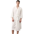 Unisex Bath Robe Dressing Gown Summer Waffle Pattern Sleepwear Womens Mens pajamas
