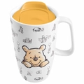 Disney Winnie the Pooh Face Ceramic Travel Coffee Mug Cup With Handle