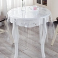 Rectangle Clear PVC Tablecloth Protector Dining Table Cover Oil Proof Tablecloth Protector Transparent Table Cover