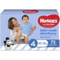 Huggies Ultra Dry Nappies Size 4 Boy (10-15kg) 72 Pack