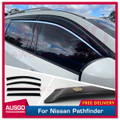 4PCS Luxury Weathershields for Nissan Pathfinder R52 2013-2021 Weather Shields Window Visors