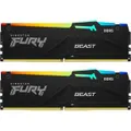 Kingston Fury RGB Beast 32GB DDR5 RGB Desktop RAM Kit 2 x 16GB - 5600MT/s - CL40 - DIMM [KF556C40BBAK2-32]