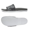 2 X Adidas Mens Grey/White Adilette Comfort Sandals Slides