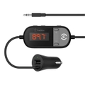 Belkin Tunecast Auto Universal Hands-Free AUX V2 - FM Transmitter with 3.5mm input + built-in USB-A car charger [F8Z880au]