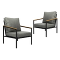 Livsip Outdoor Lounge Dining Chairs Patio Furniture Lounge Setting Set of 2