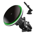 2 in 1 MagSafe Compatible Magnetic Wireless Car Charger For Apple iPhone 15 Pro Max / 14 / 13 / 12 / 11 (Suction & Air vent mount)