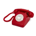 GPO RETRO GPO 746 ROTARY TELEPHONE - RED