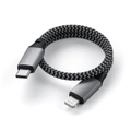 SATECHI USB-C to Lightning Short Cable 25cm (Space Grey) [ST-TCL10M]