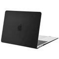 Apple 13" MacBook Air (2018-2022) Matte Rubberized Hard Shell Case Cover - Matte Black, For Models: A2337 M1 A2179 A1932 [NBAOEM0136]