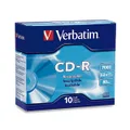 Verbatim CD-R 80MIN 700MB 52X Branded 10pk Slim Case 10 pc(s) [94935]