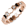 Hexy Hexagon Ring Embellished with SWAROVSKI crystals