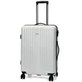 Swiss Luggage Suitcase Lightweight with TSA locker 8 wheels 360 degree rolling HardCase SN8808A-white