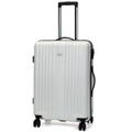 Swiss Luggage Suitcase Lightweight with TSA locker 8 wheels 360 degree rolling HardCase SN8808B-white