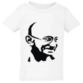 Mahatma Gandhi Hindi Indian Hero White T-Shirt Tee Top Baby Toddler Kid Boy Girl