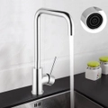 WELS Brass Kitchen Sink Mixer Tap Vanity Basin Faucet Swivel Chrome Spout