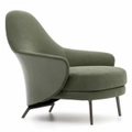 Retro Green Single Sofa/Armchair/Steel Legs