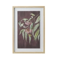Amalfi Framed Wall Art Flowering Gum and Flying Bird Artwork Home Office Decor