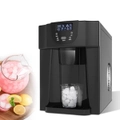 2 in 1 Ice Cube Maker Machine with 2L Water Dispenser Home Commercial Fast Freezer