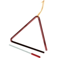 POWERBEAT Triangle 6 Inch Red With Beater & Tie, Educational, Fun