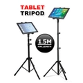 Adjustable Floor Bed Tripod Stand Carrying Music Bracket for iPad 7-12" Tablets