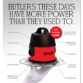 Cleanstar Butler 1200 Watt Dry Commercial HEPA Vacuum Cleaner - Red (VBUT-H14-R)