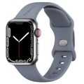 Silicone Sports Band Stardust Grey with Silver Pin - The Noosa - Compatible with Apple Watch Size 38mm to 41mm