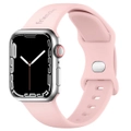 Silicone Sports Band Rose Gold with Silver Pin - The Noosa - Compatible with Apple Watch Size 38mm to 41mm