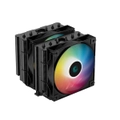 DEEPCOOL AG620 Black ARGB Dual-Tower CPU Cooler, 2x 120mm Fan, 6 Copper Heat Pipes, Intel LGA2066/2011-v3/2011/1700/1200/1151/1150/1155 AMD AM5/AM4
