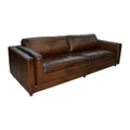 CR Westbury 3 Seater Leather Sofa