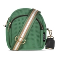 Punch Neoprene Rounded Women's Travel Bag/Purse/Handbag w/Crossbody Strap Green
