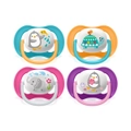 Philips Avent Ultra Air Soother, 6-18 months, Animals, 2-pack, SCF080/12