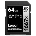 Lexar 1667x UHS-II SDXC SD Card - 64GB