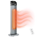 ADVWIN Portable Heater Electric Infrared Heating w/Remote/Timer/Tip-over Protection 1.5kW