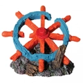 Ship Wheel Hermit Crab Ornament 14cm x 10.5cm x 10.5cm by Aqua One