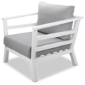 Aveiro Outdoor Armchair in Arctic White with Stone Olefin Cushion