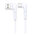 Phone Cable REMAX Type-C 2.1A Fast Charge Data Cable 90° elbow design Samsung White